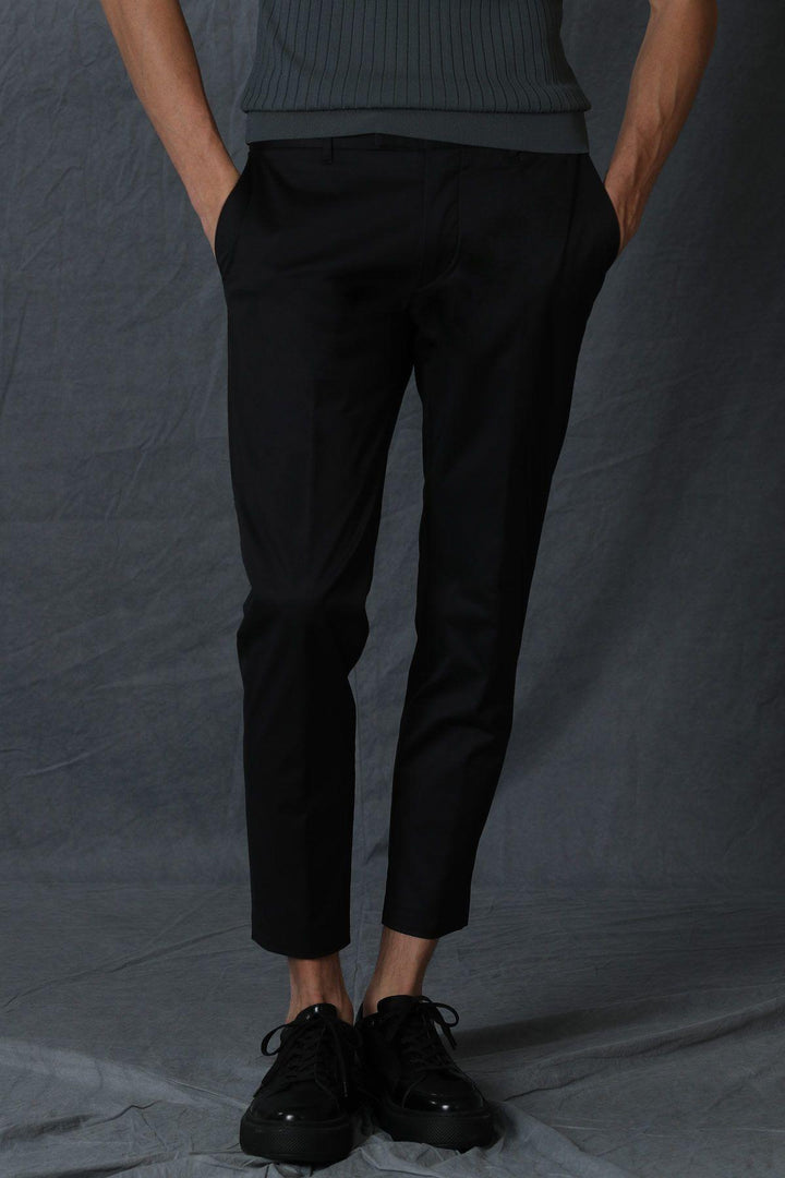Alvi Smart Men's Chino Trousers: The Ultimate Blend of Style and Comfort in Sleek Black - Texmart