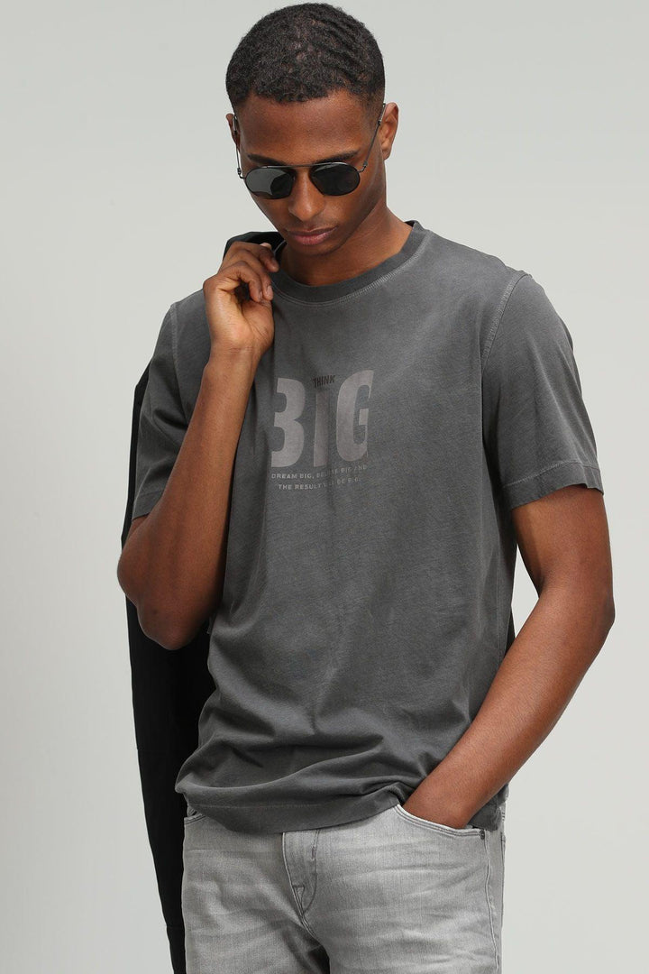 Anthracite Modern Graphic Tee: The Ultimate Style Upgrade for Men - Texmart