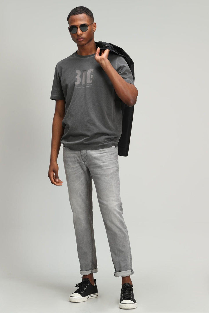 Anthracite Modern Graphic Tee: The Ultimate Style Upgrade for Men - Texmart