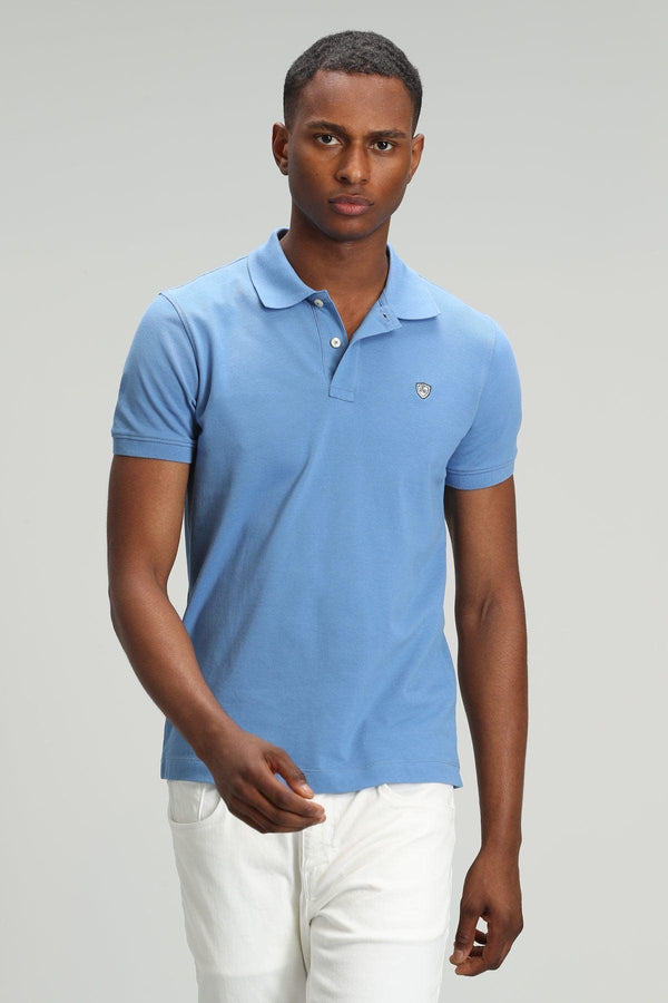 Blue Sky Polo Neck Men's T-Shirt: A Classic Essential for Every Man's Wardrobe - Texmart
