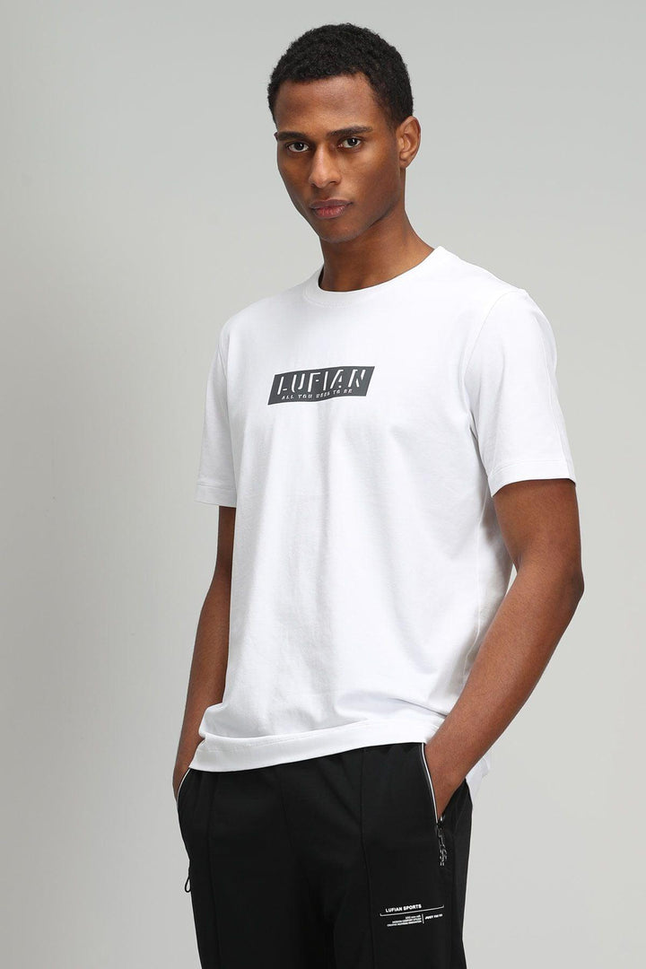 Classic White Graphic Basic T-Shirt for Men: Timeless Comfort with a Stylish Twist - Texmart