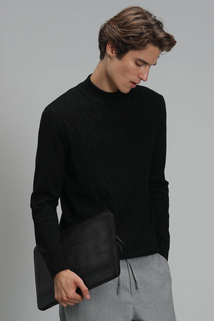Classic Wool-Blend Men's Sweater - Texmart