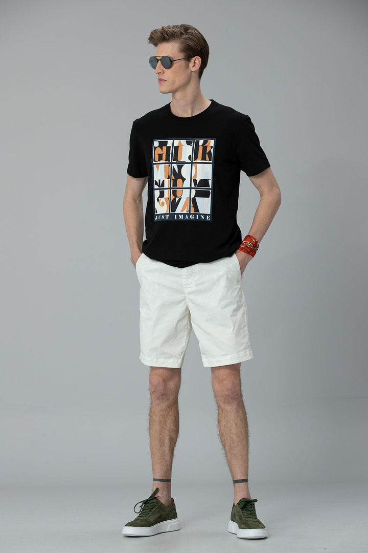 Clean & Crisp: Aryan Sports Men's Pure White Slim Fit Chino Shorts - Texmart