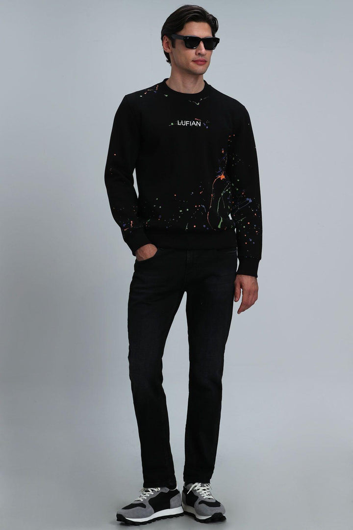 Cozy Black Knit Sweatshirt - Texmart