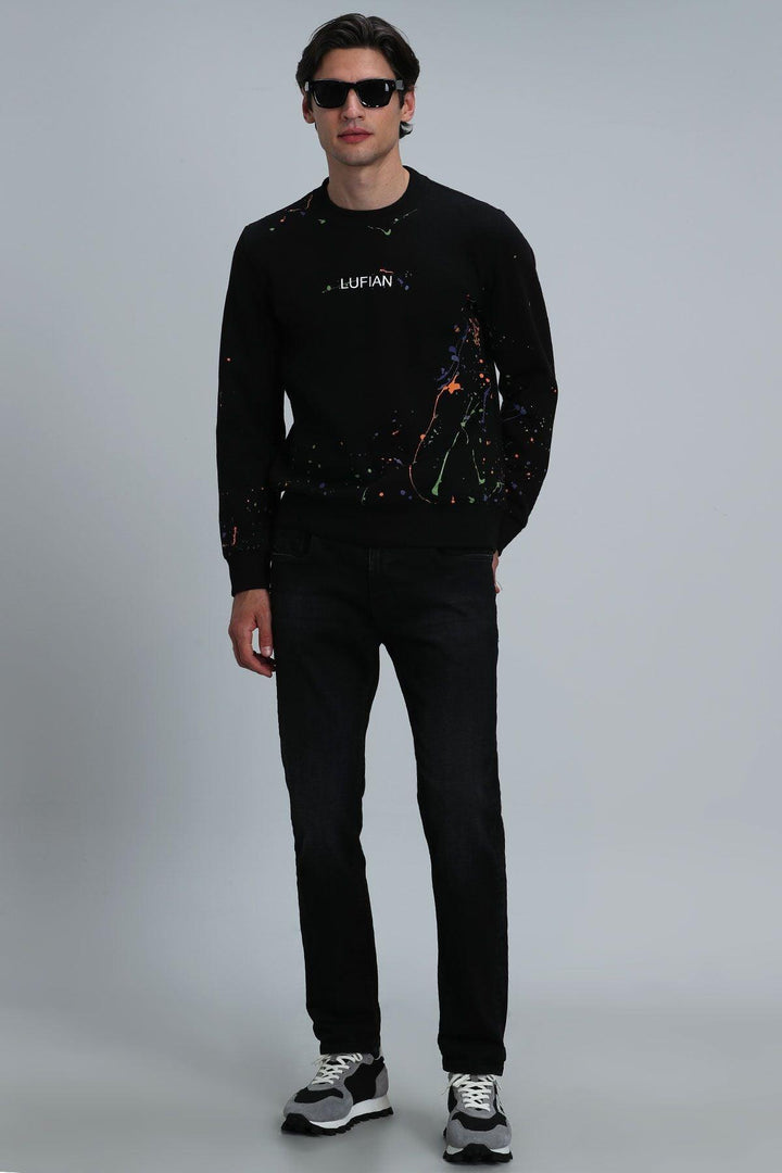 Cozy Black Knit Sweatshirt - Texmart