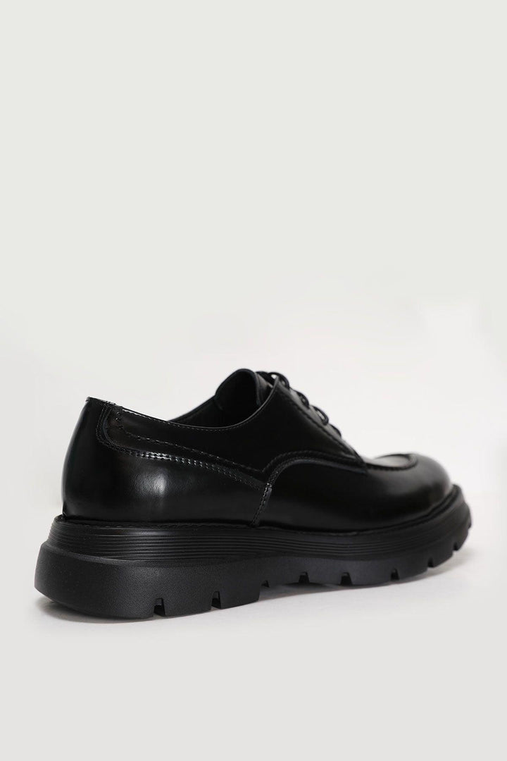 Dennis Men's Leather Shoes Black - Texmart