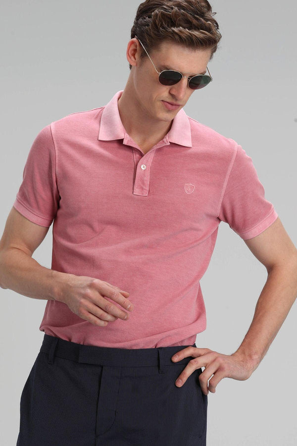 Dusty Rose Classic Cotton Polo Shirt for Men - The Ultimate Blend of Comfort and Style - Texmart
