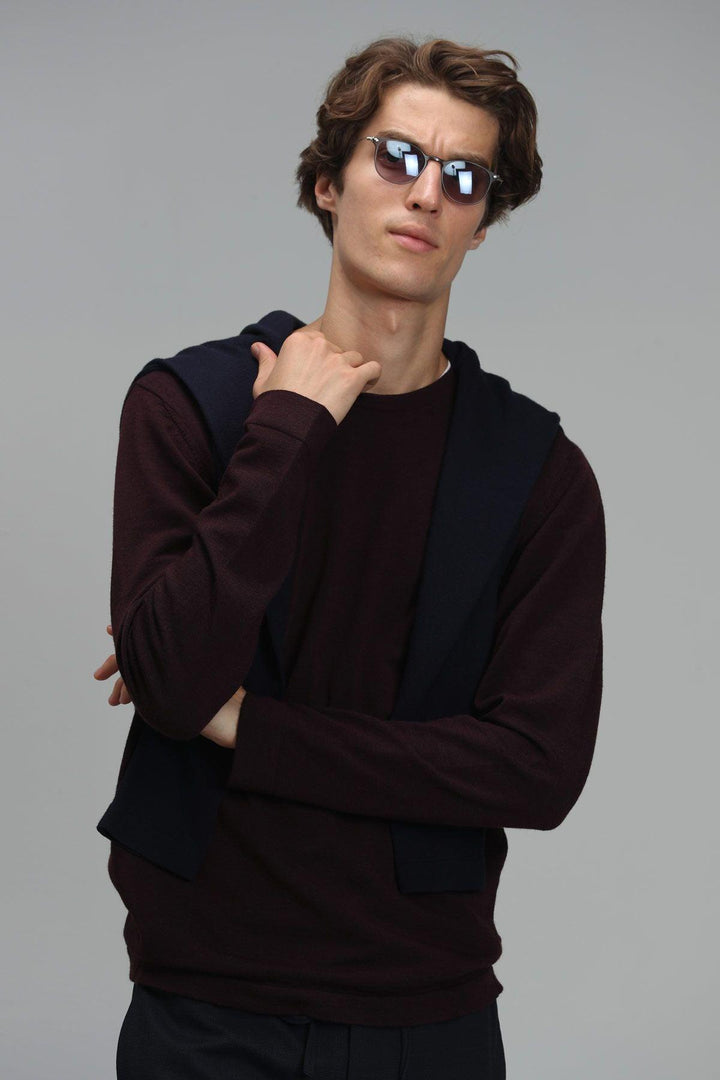 Elegant Wool Blend Men's Sweater - Texmart