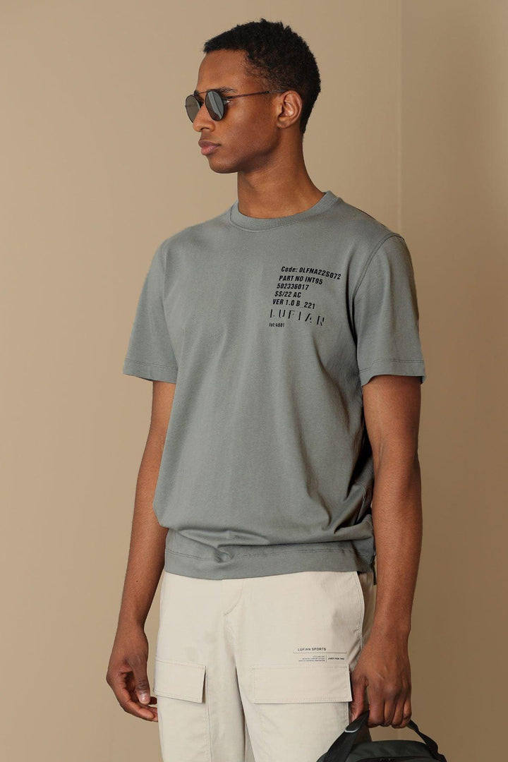 Emerald Essence Men's Cotton Graphic Tee: A Contemporary Twist on Classic Style - Texmart