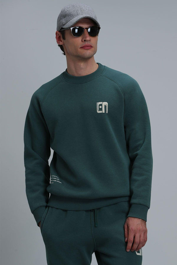 Green Comfort Knit Men's Sweatshirt: Stay Cozy and Stylish - Texmart