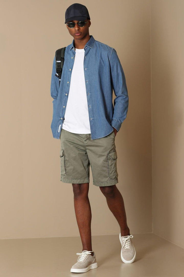 Khaki Comfort: The Ultimate Slim Fit Chino Shorts by Marel Sports - Texmart