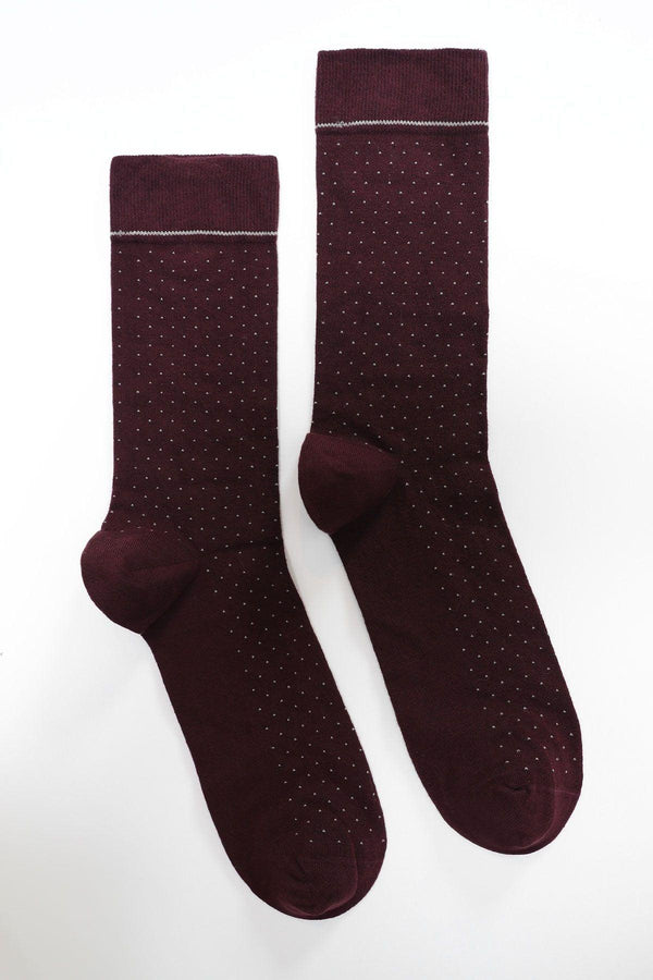 Luxury Comfort Men's Socks: The Ultimate Claret Red Essential for Style and Durability - Texmart