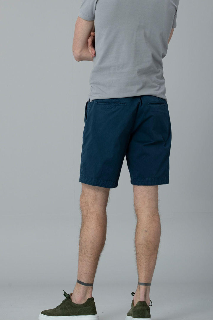 Midnight Blue Slim Fit Chino Shorts for Men by Aryan Sports: Elevate Your Style with Comfort and Versatility - Texmart