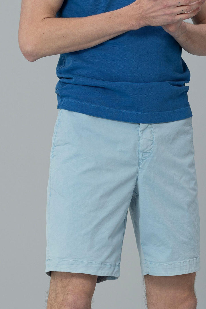 Slim-Fit Blue Chino Shorts for Men by Aryan Sports: The Perfect Blend of Style and Comfort - Texmart