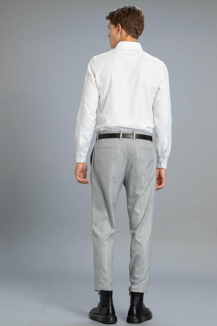 Sophisticated Elegance: The Classic White Slim Fit Shirt by Barba Men - Texmart