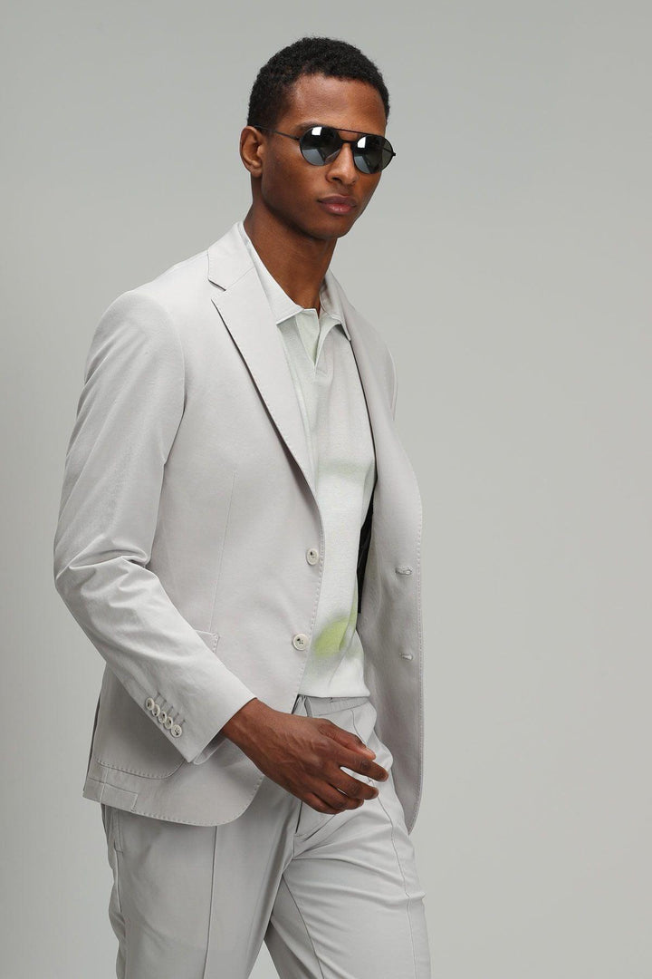 Sophisticated Elegance: The Refined Stone Blazer for Men - Texmart