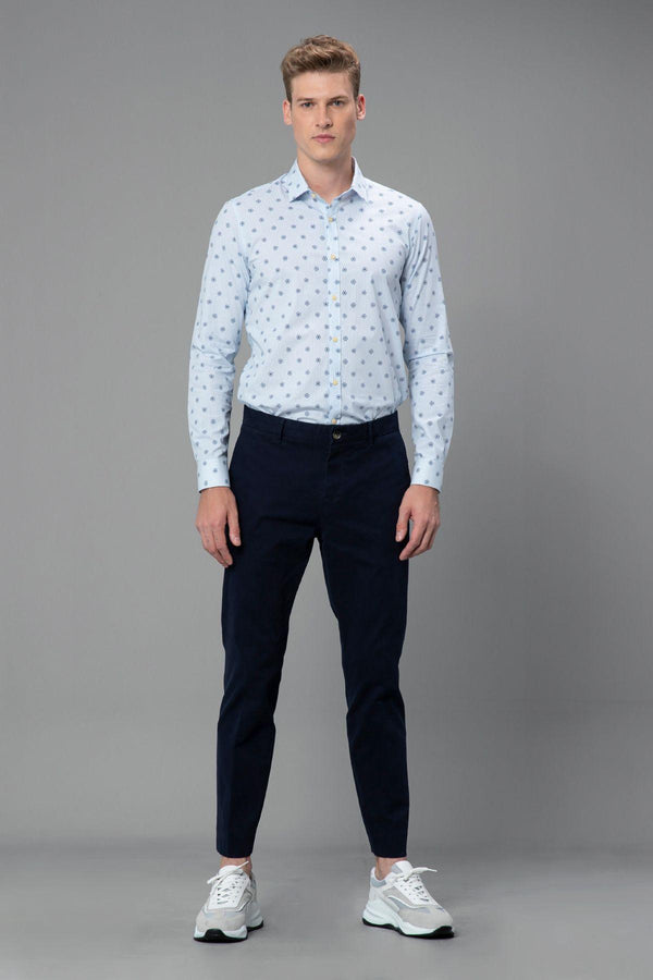 The Azure Sky Men's Tailored Stretch Shirt: A Fusion of Style and Comfort - Texmart
