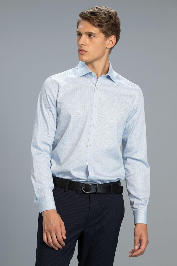 The Blue Horizon Men's Modern Fit Stretch Shirt - Texmart