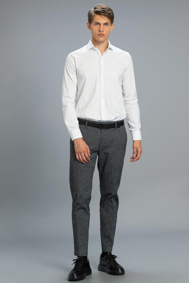 The Classic Elegance Men's White Slim Fit Smart Shirt - Texmart