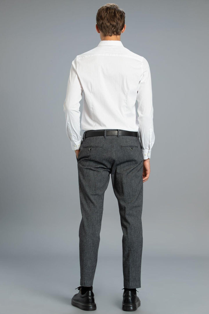 The Classic Elegance Men's White Slim Fit Smart Shirt - Texmart