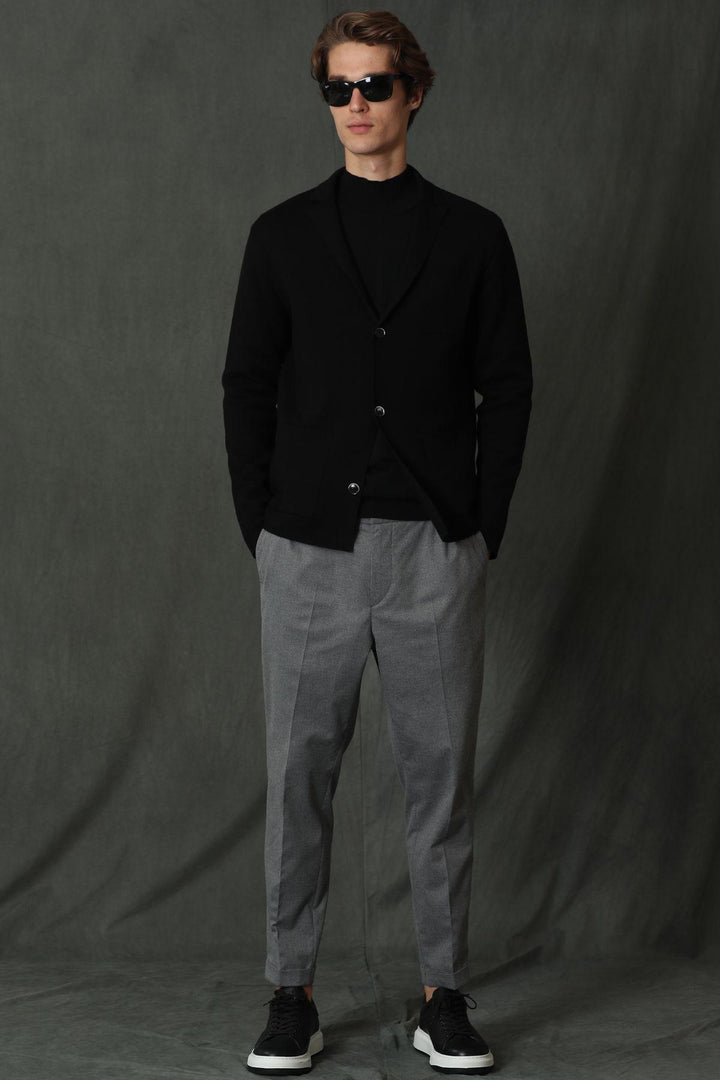 The Classic Noir Men's Cardigan: A Timeless Essential for Elevated Style - Texmart