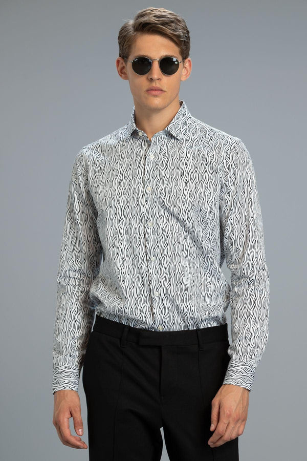 The Crisp White Elegance: Puetro Men's Smart Shirt - Texmart