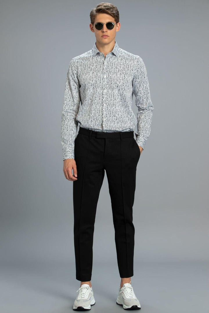 The Crisp White Elegance: Puetro Men's Smart Shirt - Texmart
