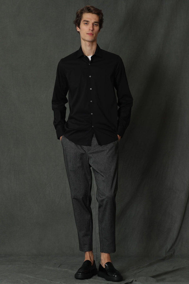 The Essential Noir Slim-Fit Shirt: Elevate Your Style with Austin - Texmart