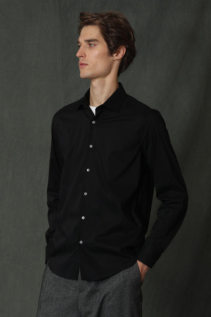 The Essential Noir Slim-Fit Shirt: Elevate Your Style with Austin - Texmart
