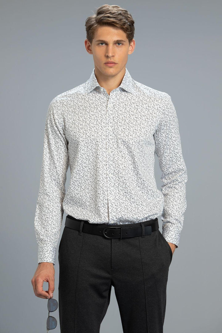 The Gray Elegance: Viktor Men's Smart Shirt, a Fusion of Style and Comfort - Texmart