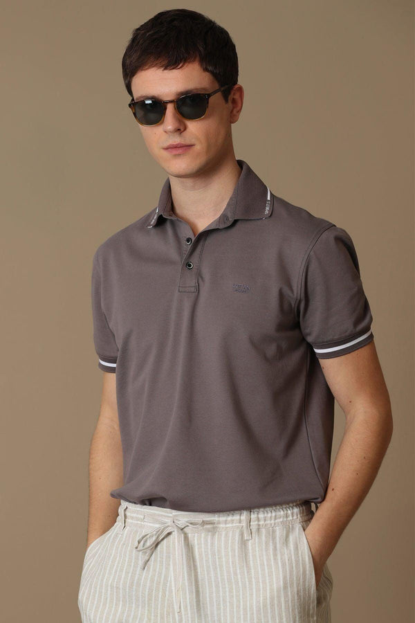 The Mink Melange Classic Knit Polo: Unparalleled Comfort and Style for Smart Men - Texmart