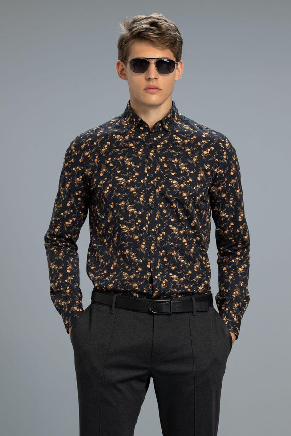 The Monde Men's Smart Shirt Slim Fit Black - The Ultimate Essential for Sleek Sophistication - Texmart