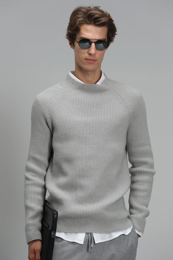 Triko Blend Men's Sweater: The Elevated Gray - Texmart