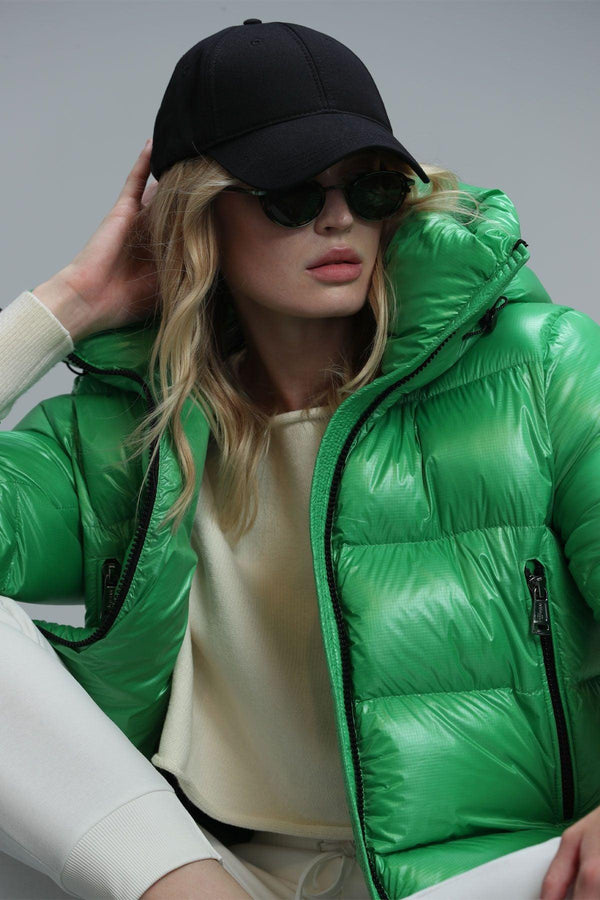 Vibrant Green Polyamide Jacket - Texmart