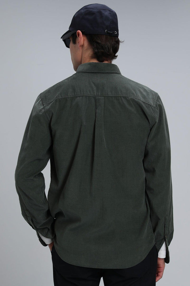 Watt Men's Basic Shirt Comfort Fit Green - Texmart