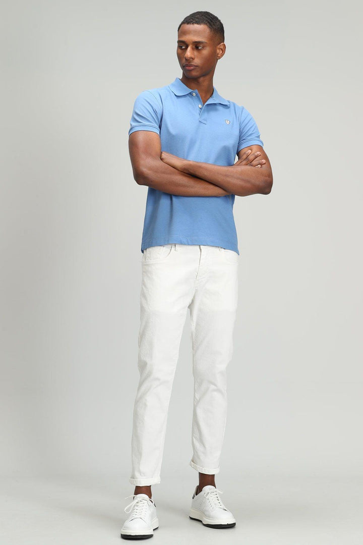 White Diamond Slim Fit 5 Pocket Men's Trousers by Aler Sports - Texmart