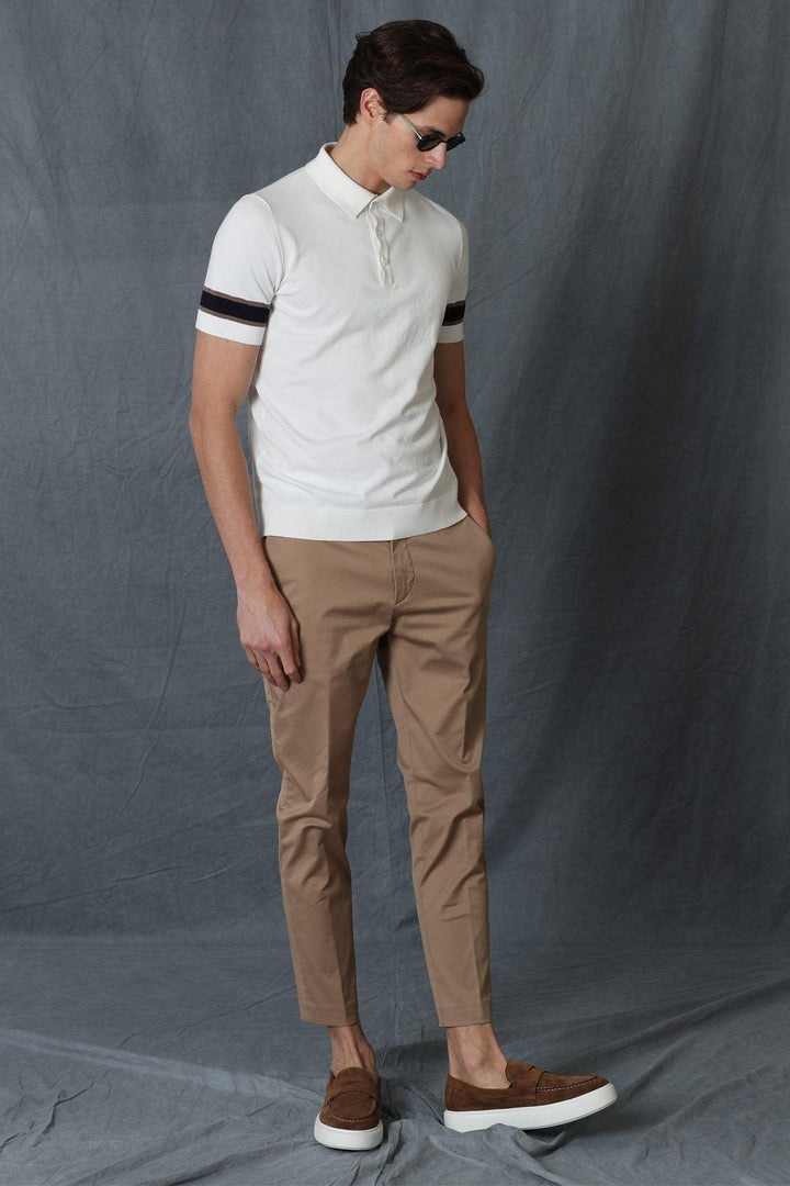 Alvi Smart Men's Chino Trousers Slim Fit Toprak - Texmart