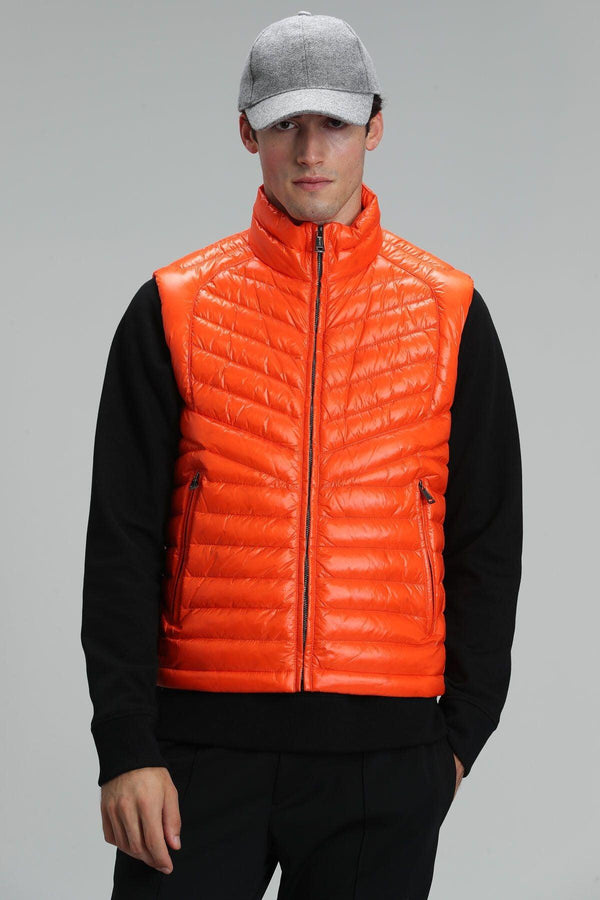 Axel Goose Feather Men's Vest Orange - Texmart