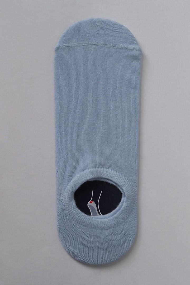 Azure Sky Men's Cotton Blend Ballerina Socks - Comfort and Style Combined - Texmart