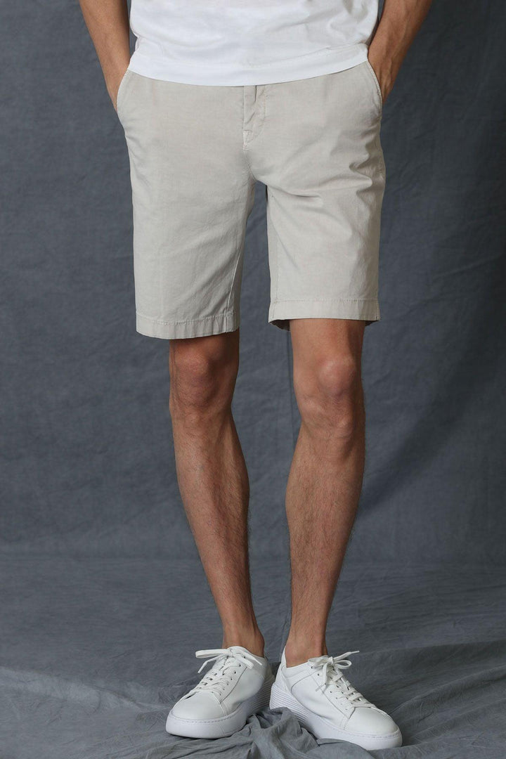 Beige Slim Fit Men's Chino Shorts by Zegler Sports: Elevate Your Summer Style - Texmart