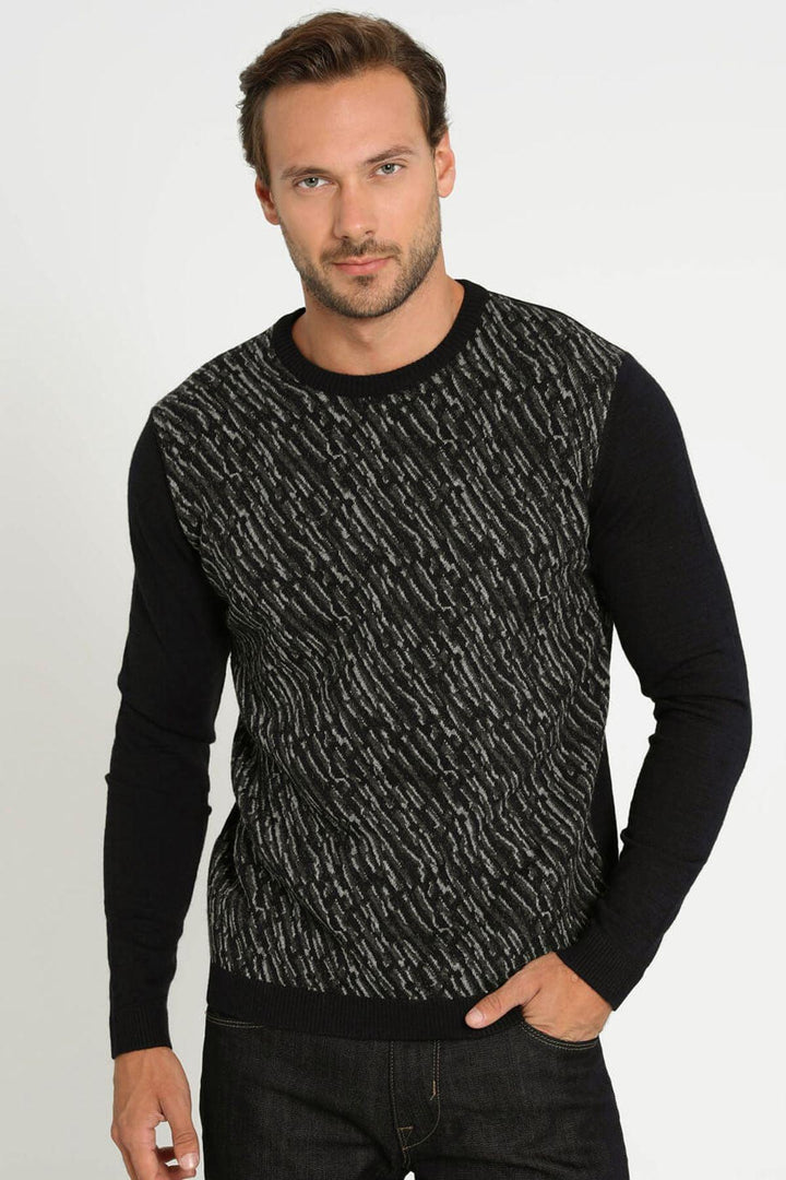 Black Alpaca Logo Sweater - Texmart
