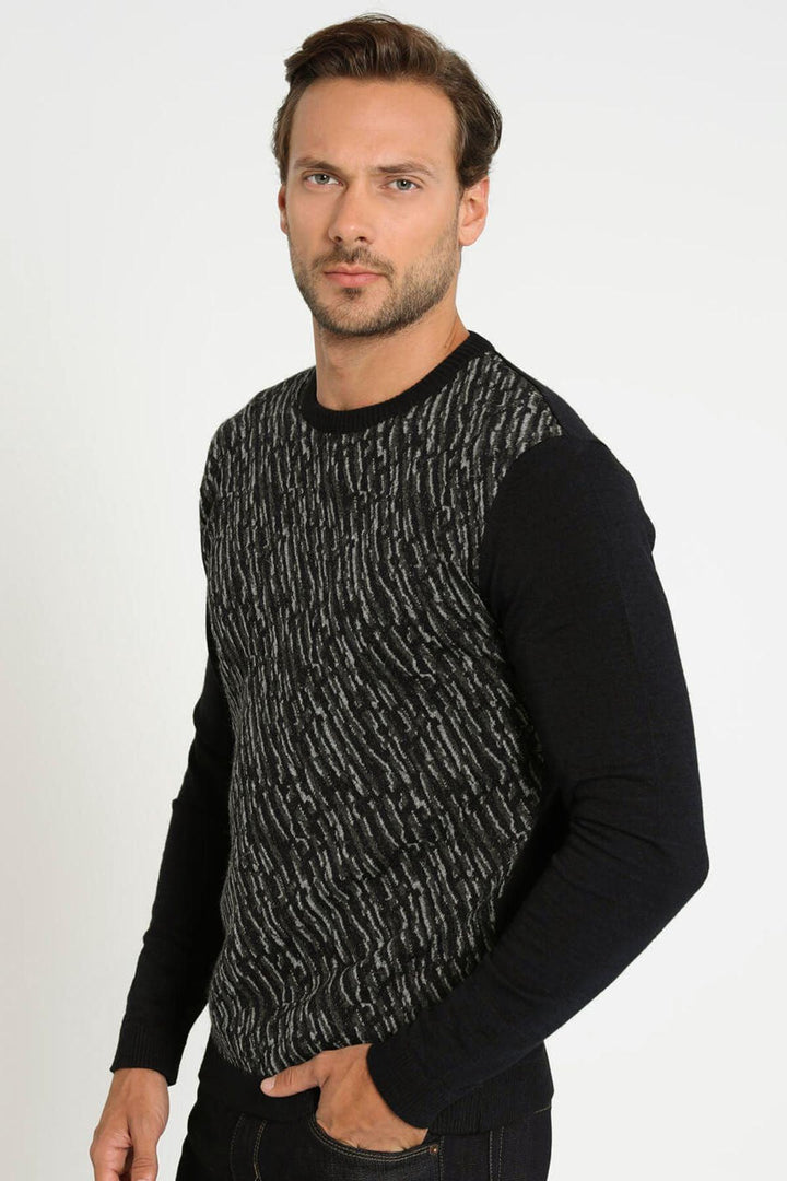 Black Alpaca Logo Sweater - Texmart