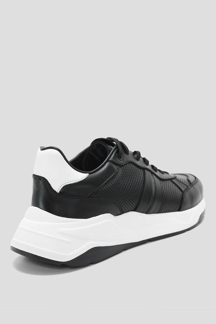 Black Leather Elegance: The Ultimate Men's Sneaker Shoes - Texmart