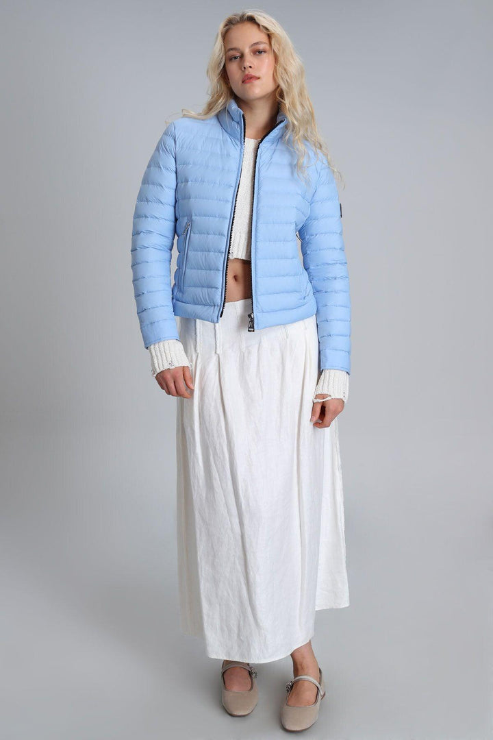 Blue Feathered Winter Coat: The Mary Essential - Texmart