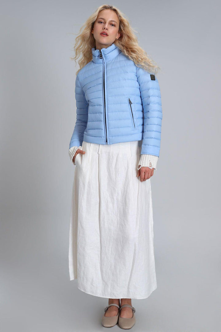 Blue Feathered Winter Coat: The Mary Essential - Texmart