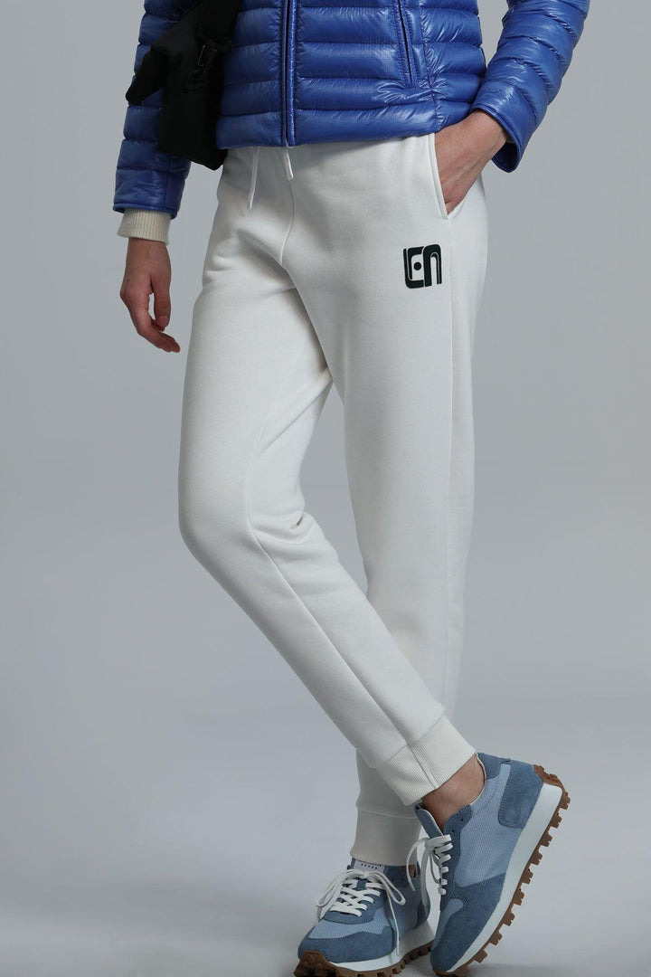 Chic Off-White Knit Tracksuit - Texmart