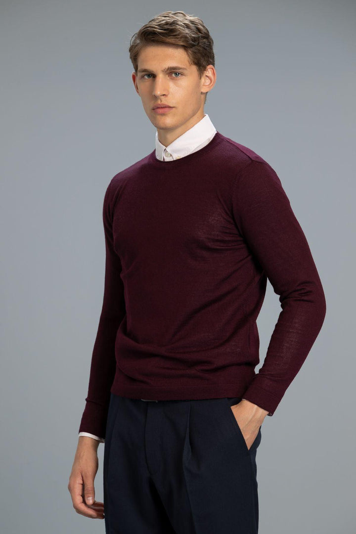 Claret Cozy Wool Sweater - Texmart