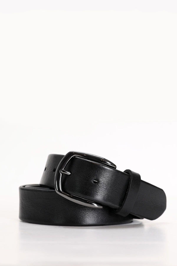 Classic Black Leather Belt for Men - The Perfect Accessory for Every Occasion - Texmart