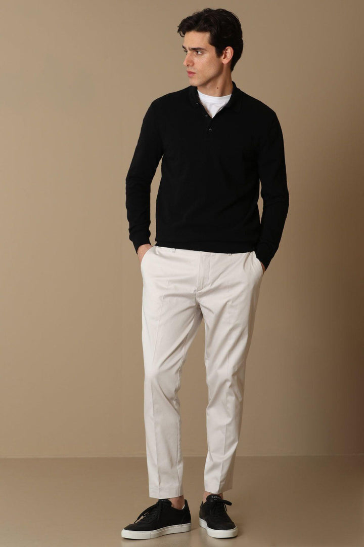 Classic Black Tri-Blend Sweater - Texmart