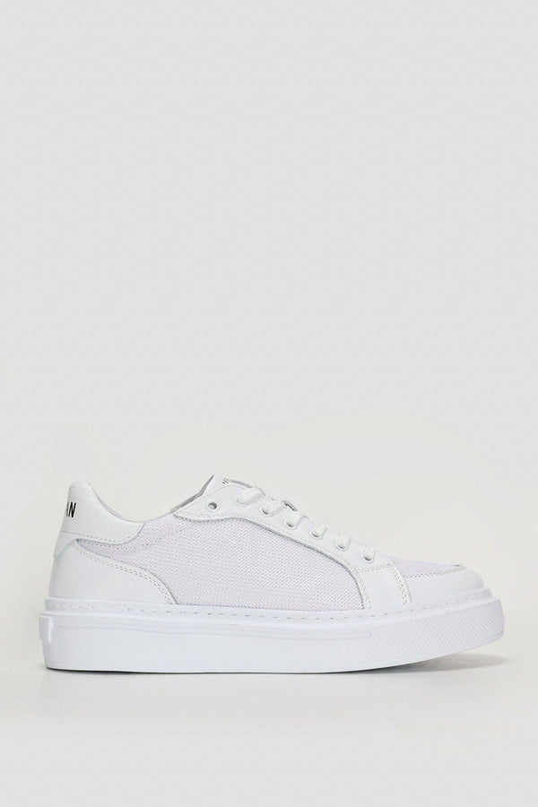 Classic Comfort: Alan Men's Genuine Leather Sneaker Shoes in White - Texmart
